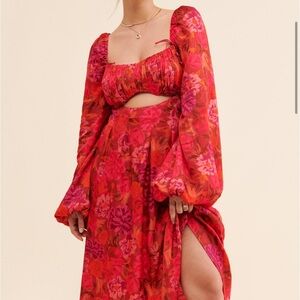 For love and lemons Nikki midi dress in size XS BNWT